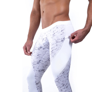 Haute qualité hommes Gym sport Compression Leggings séchage rapide entraînement Fitness porter confortable sans couture taille élastique en gros - Product Image 5