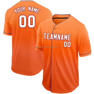 Maillot de Baseball sublimation personnalisé de haute qualité respirant séchage rapide uniforme de sport grande taille Logo personnalisé nom adultes en gros - Product Image 5