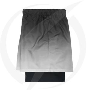 Venta al por mayor de pantalones cortos de poliéster ecológicos con logotipo personalizado de cintura media para Hombre Pantalones cortos informales de patrón sólido para gimnasio a precio bajo - Product Image 2
