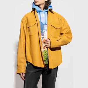 Camisa de Cuero Más Vendida Hecha en Pakistán para Hombre, Camisa de Cuero de Piel de Oveja, Camisa de Cuero Transpirable para Hombre en Existencia - Product Image 2