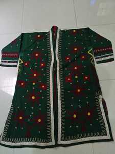 Chaqueta Larga Banjara Adornada con Monedas Afganas, Chaqueta de Invierno Bordada a Mano con Mangas Largas para Mujer, Cuello Mandarín, Estilo Elegante - Product Image 3
