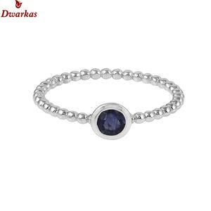 Anillos de compromiso de plata de ley 925 de alta calidad, directamente de fábrica, con piedra de topacio azul para mujer, diseño elegante, caja de regalo - Product Image 6