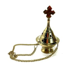 Gold <b>Incense</b> <b>Burner</b> 3 Chain Hanging Style Home Garden Decor Metal Crafts Unique <b>Incense</b> <b>Burner</b> For Holiday Christmas Decoration - Product Image 3