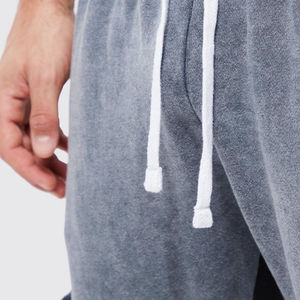 2025 New Arrival Vintage Washed Distressed Acid Washed Stacked Flare Sweatpants Jogger Sweat Pants Patchwork Elastic Men's Pants - Product Image 6