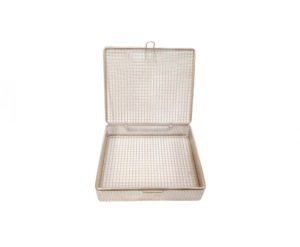 Cesta de malla de alambre de acero inoxidable quirúrgico Contenedor de almacenamiento médico duradero de alta calidad Ideal para sostener instrumentos quirúrgicos - Product Image 4