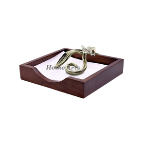 Porte-serviettes en métal et en verre de conception classique forme carrée porte-papier de soie de taille personnalisée au meilleur prix - Product Image 2