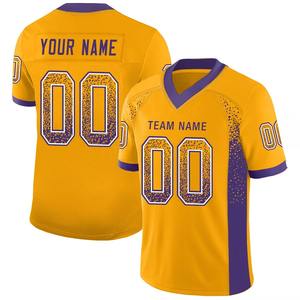 Camiseta de rugby de secado rápido personalizable para hombre, conjunto de ropa de fútbol americano de manga corta transpirable con nombre de equipo personalizado holgado - Product Image 4