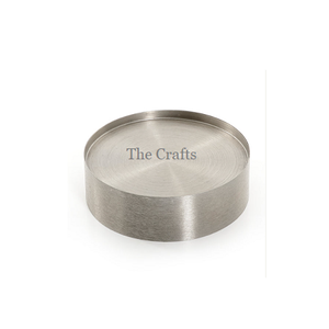 Plato para Servir Aperitivos de Metal Plateado, Color Plata, Calidad Superior, Forma Redonda, para Uso en la Cocina - Product Image 1