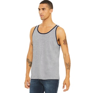 Débardeur sans manches pour homme, respirant, à séchage rapide, en coton/polyester, col rond, pour la salle de sport et la musculation - Product Image 3