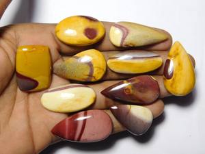 10 pièces naturel Mookaite pierres précieuses Lot poli à la main Mookaite Cabochons pierres en vrac pour la fabrication de bijoux 232 Cts - Product Image 2
