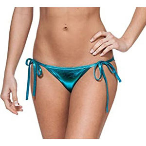 Traje de Baño de Dos Piezas para Mujer, Bikini Verde con Bonitas Tiras, Estilo Espalda Descubierta, Precio al por Mayor - Product Image 4