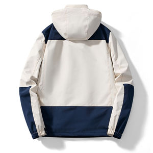 OEM personalizado de los hombres de poliéster de nailon Senderismo Zip up chaqueta cortavientos para hombre - Product Image 2