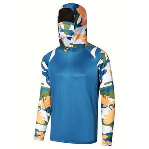 Sweat à capuche léger respirant à manches longues Sweats à capuche de pêche Dernière conception Sublimation imprimé à manches longues à séchage rapide - Product Image 1