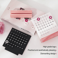 Boîte cadeau personnalisable en acrylique OEM ODM, support de calendrier de bureau transparent et durable, organisateur de bureau, calendrier