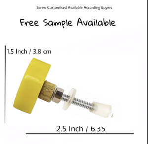 Yellow round Resin Wood Knob & Pull Handle Decorative <b>Door</b> Knob <b>for</b> Cabinet <b>for</b> Kitchen Wardrobe Drawer Dresser Bedroom - Product Image 3