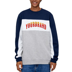 Sudadera de cuello redondo personalizada para hombre, Sudaderas con cuello redondo y logotipo de peso pesado, sudaderas con capucha y Jersey holgado de gran tamaño para hombre - Product Image 1