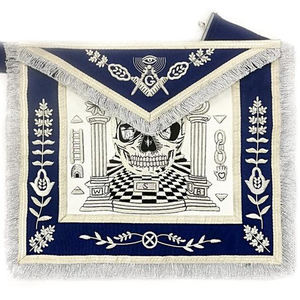 14th Degree Scottish Rite Masonic <b>Apron</b> Blue & White - Product Image 5