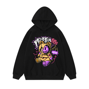 FIGHTING ANT Custom 100% algodón Oversize Heavyweight Pullover Sudadera con capucha Logo gráfico en relieve Sudadera de invierno para hombre de alta calidad - Product Image 5