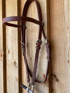 Bridon en cuir de cheval en gros avec rênes, style anglais et western, durable, confortable, pour l'entraînement à l'équitation, en vrac - Product Image 2