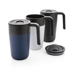 Vasos Reutilizables de Acero Inoxidable Sostenible con Certificación GRS, con Asa de PP y Acero Inoxidable, Artículos Ecológicos - Product Image 4