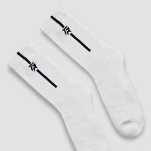 Chaussettes de sport StrideGuard 100% coton, logo personnalisable brodé, antibactériennes, adaptées aux diabétiques, motif imprimé automne - Product Image 3