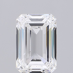 Diamante cultivado en laboratorio con corte de esmeralda de 3 quilates, Diamante de Color E VS diamante CVD de claridad para joyería - Product Image 1