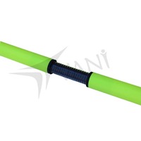 Poteau de slalom en PVC jaune de haute qualité, durable, avec ressort, pliable, équipement d'entraînement de football
