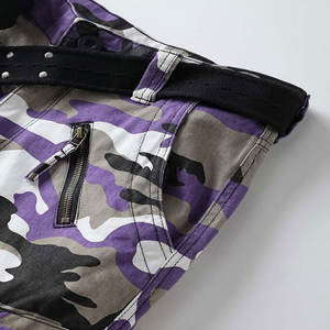 Moda Streetwear Nuevo producto Hombres Casual Camuflaje Cargo Pantalones Algodón Multi bolsillos Pantalones rectos - Product Image 6