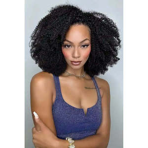 Extensiones de Cabello Brasileño Kbeth, Afro Rizado, Remy, Doble Trama, Sin Químicos, 60g, Aptas para Todos los Colores - Product Image 2