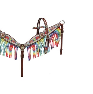 Cabezal de cuero occidental con herrajes de latón macizo con marca personal Disponible cabezales de cuero negro occidental Bling - Product Image 3