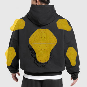 Sudadera con Capucha para Motociclistas, Forrada con Kevlar, Unisex, con Bolsillos y Protecciones, Sudadera de Forro Polar Grueso de 420 GSM - Product Image 2