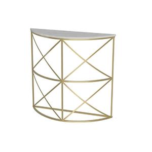 Half Moon <b>Console</b> <b>Table</b> Elegant Semi Circular Entryway & Hallway <b>Table</b> - Product Image 1