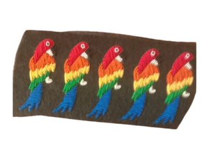 100% fil d'investissement broderie à la main perroquet broches broches et patchs de fruits pour vêtements Badges - Product Image 4