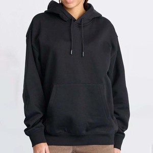 Sudaderas con capucha informales de Terry francés para mujer Sudaderas con capucha de invierno de algodón con cordón con logotipo personalizado liso en blanco de peso pesado para mujer - Product Image 5