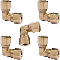 Raccords de tuyauterie haut de gamme coudés à compression en laiton de haute qualité