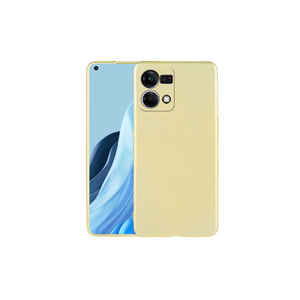 Coque en silicone dorée de luxe JoieCreatif Premier Series pour Oppo Reno 7 4G, coque arrière personnalisée avec finition électrolytique - Product Image 1