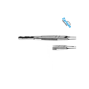 Chất lượng cao thép không gỉ Stevens Iris kẹp thẳng 1x2 răng 10.5cm dụng cụ phẫu thuật nhà sản xuất và xuất khẩu - Product Image 2