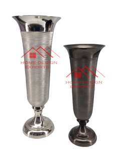 Último diseño Diseño de clasificación Eventos DE BODA Decoración Jarrón de metal en plata y maceta de metal con acabado dorado para el hogar HoTel - Product Image 2