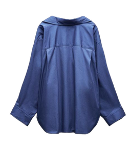 เสื้อเชิ้ตสีฟ้าของผู้หญิงเกรดพรีเมี่ยมน้ำหนักเบาแขนยาวสำหรับใส่ไปงานปาร์ตี้และออฟฟิศ - Product Image 2