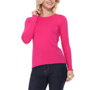 Meilleures ventes T-shirt léger à manches longues pour femmes sur mesure avec logo personnalisé séchage rapide et poids du tissu de 200 grammes - Product Image 4