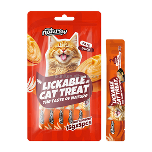 Barritas <span class=keywords><strong>de</strong></span> Salmón para Gatos, Refuerzo Inmunológico, Sin Granos, con Pollo, Pato y Atún, Puré para Gatos, Snack Portátil, Premios para el Entrenamiento <span class=keywords><strong>de</strong></span> Gatos - Product Image 5