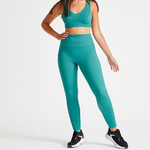 Leggings Deportivos de Cintura Alta para Mujer, Lisos, Transpirables, de Punto, Sin Costuras, con Logotipo Personalizado, OEM 2025, Alta Calidad - Product Image 3