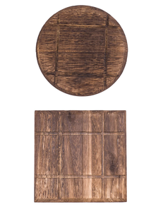 Salvamanteles de cocina de madera maciza con almohadillas antideslizantes para servir la Mesa de la cena, cuenco, alfombrilla para olla caliente, soporte para tetera con venta - Product Image 5