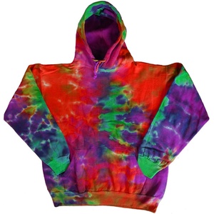 Sudaderas Unisex Modernas con Estampado de Arcoíris, Diseño Personalizado con Logotipo, Coloridas, Tie Dye, Casuales, Ligeras, de Algodón, para Otoño - Product Image 4