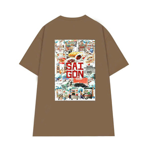 เสื้อยืดผู้ชายแบบพรีเมี่ยมทรงสลิมฟิตผ้าฝ้าย100% เป็นมิตรกับสิ่งแวดล้อมระบายอากาศแขนสั้นดีไซน์ทางการสไตล์โมเดิร์น - Product Image 1