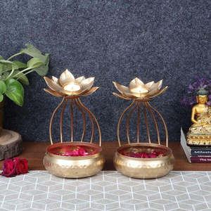 Cuenco Urli tradicional de diseño Urli para flores flotantes, hecho a mano cuenco, decoración religiosa Urli, artículo, decoración de mesa, cuenco, regalo de boda - Product Image 2