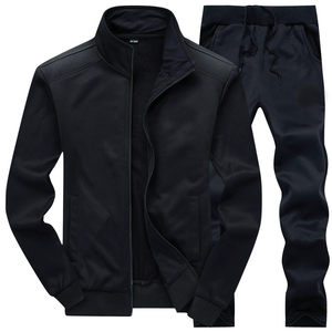 Ensemble jogging deux pièces personnalisé avec fermeture éclair, survêtement respirant et lourd avec veste à fermeture éclair et pantalon de survêtement OEM - Product Image 6