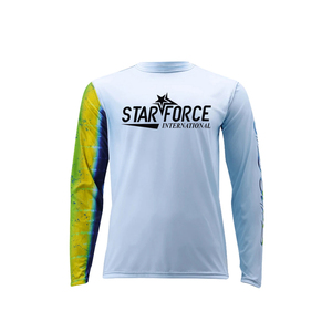 Por encargo hombres jóvenes protección solar Rash Guard camisas de manga larga finas UPF 50 + pesca correr ropa de pesca de secado rápido - Product Image 1