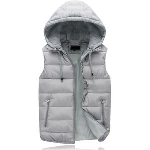 Qualité De Mode Vêtements D'hiver Down Puffer À Capuche Veste Gilet Moitié Veste Sans Manches Pour Hommes Sans Manches Puffer Vestes - Product Image 6