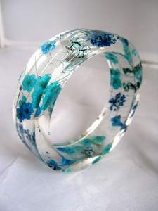 ส่วนประกอบเครื่องประดับกำไลข้อมืออะคริลิคเรซิ่นประกายแวววาวกำไลอะคริลิคหลากสีกว้างไม่สม่ำเสมอสำหรับ - Product Image 6